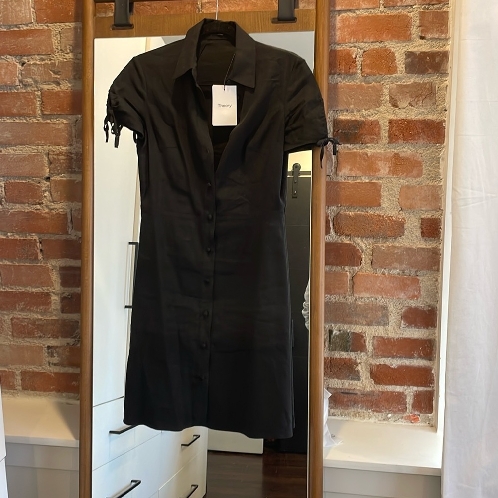 NWT Theory Black Mini Dress